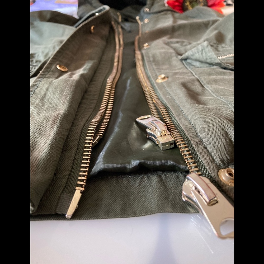 Topshop Hooded Utility Jacket and Double Zipper - Picture 4 of 10